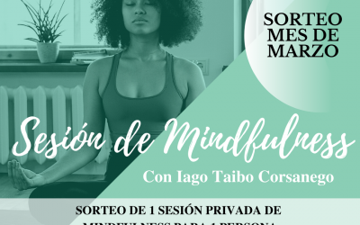 Sesión de Mindfulness gratuita sorteo del mes de marzo